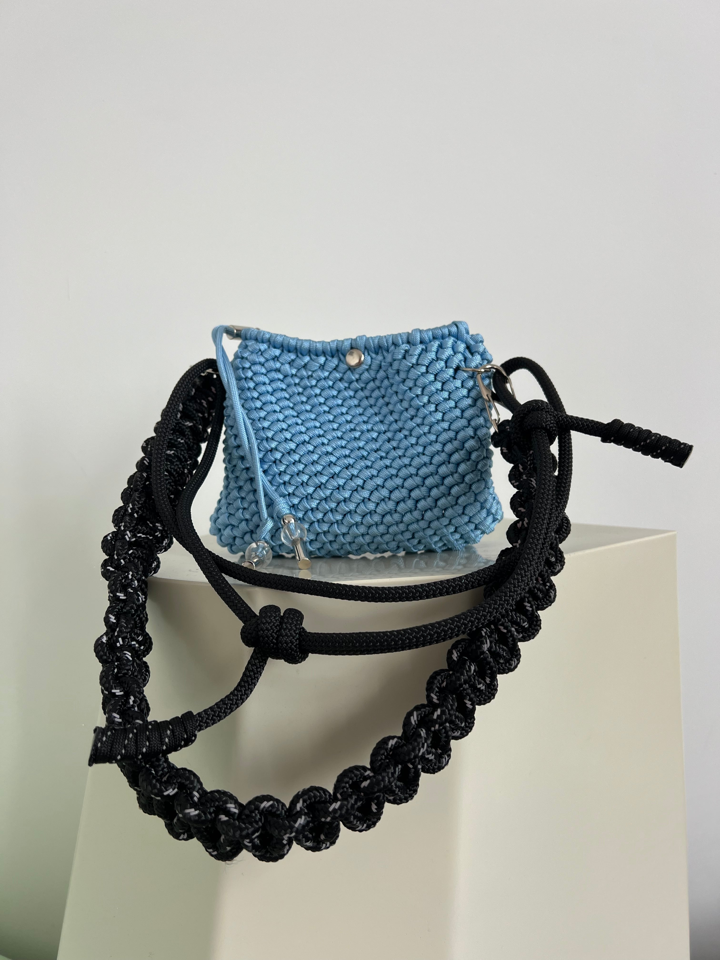 Baby blue and Black Friday bag