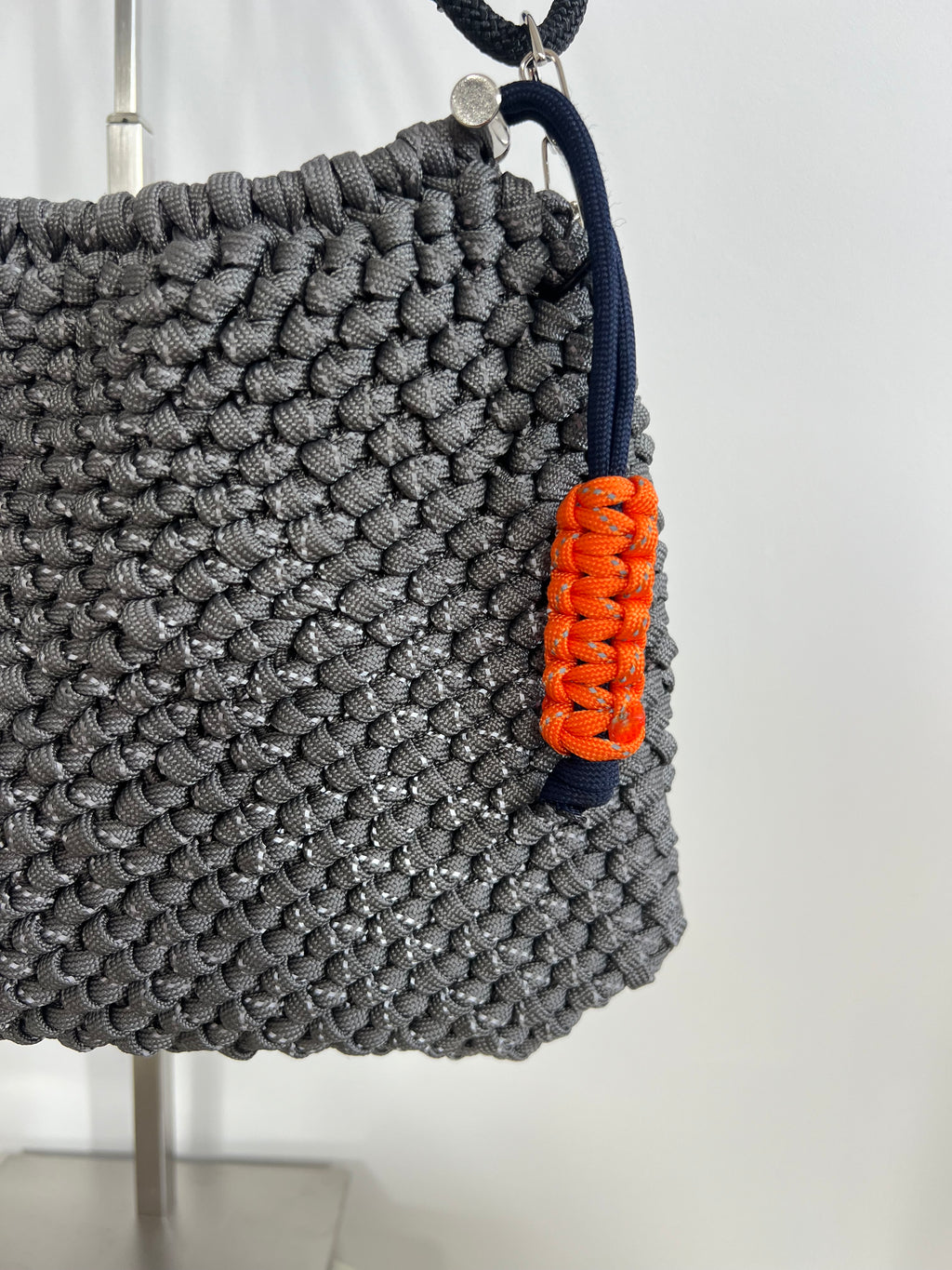 Reflective grey cycle bag
