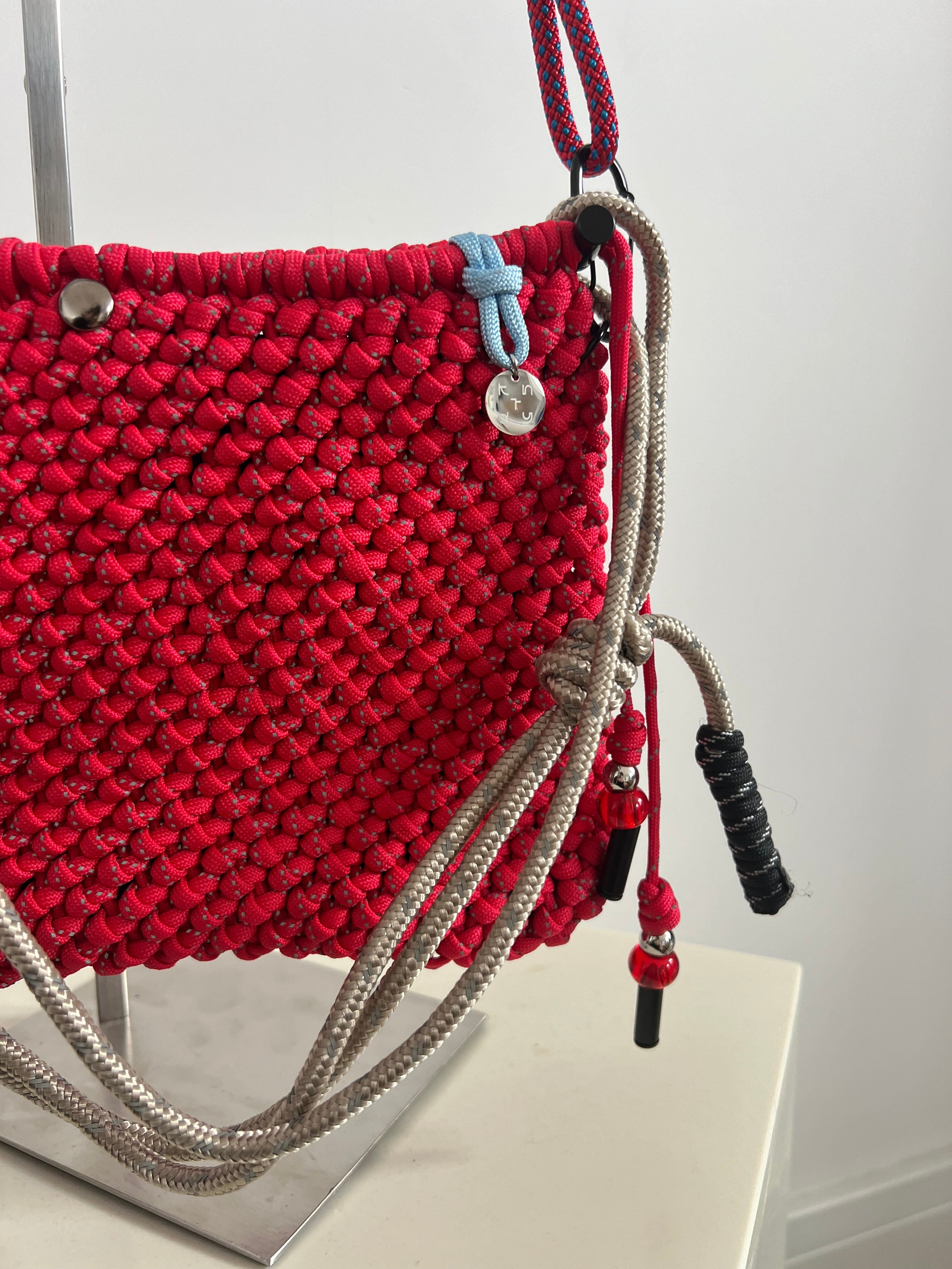 Red reflective Wednesday bag