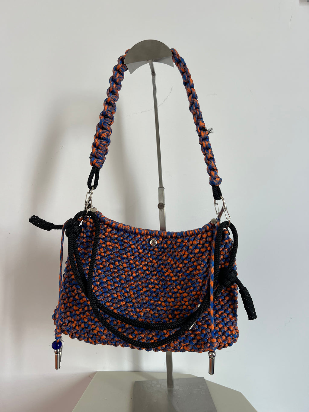 Orange and blue Wednesday bag
