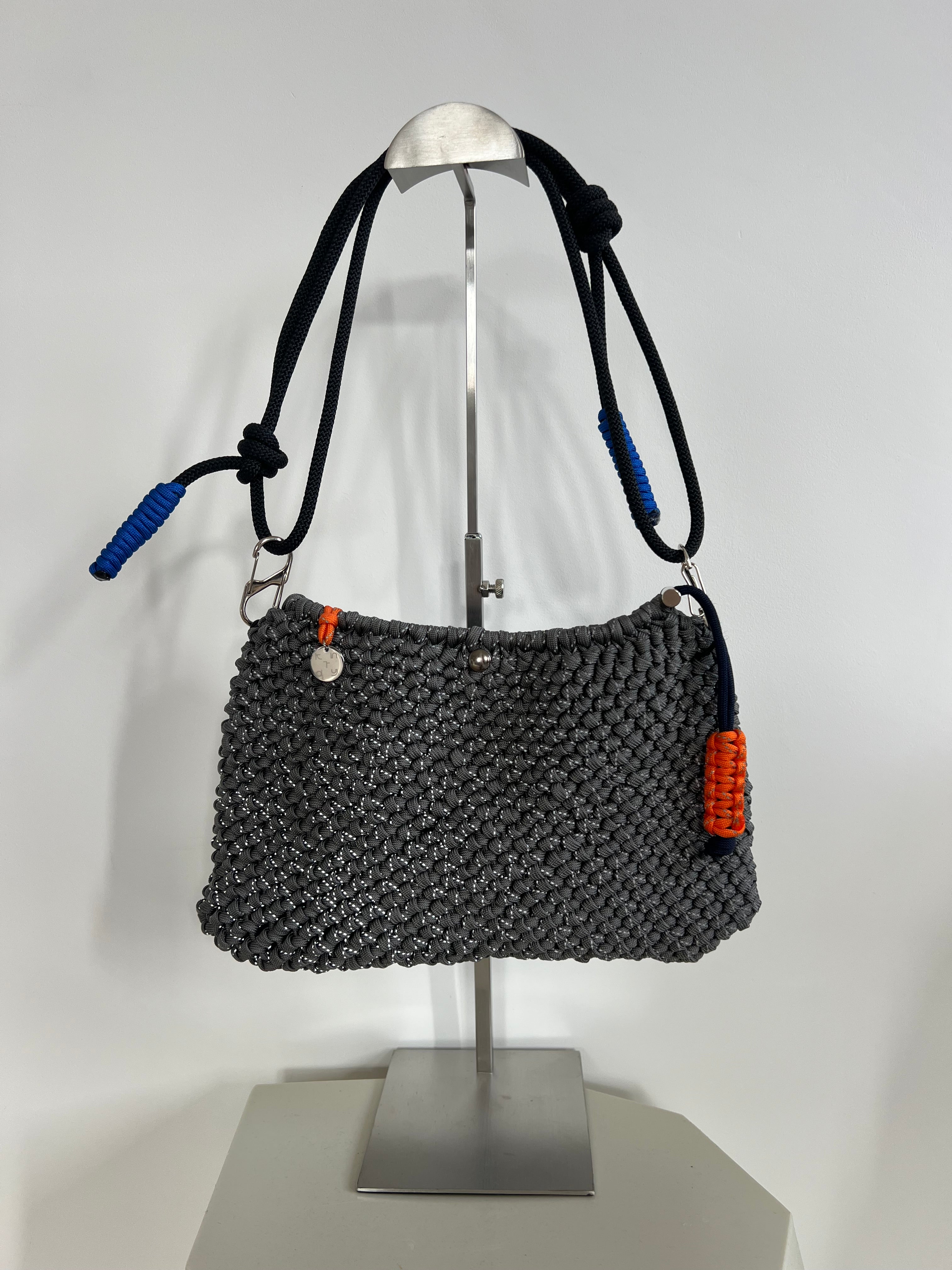 Reflective grey cycle bag