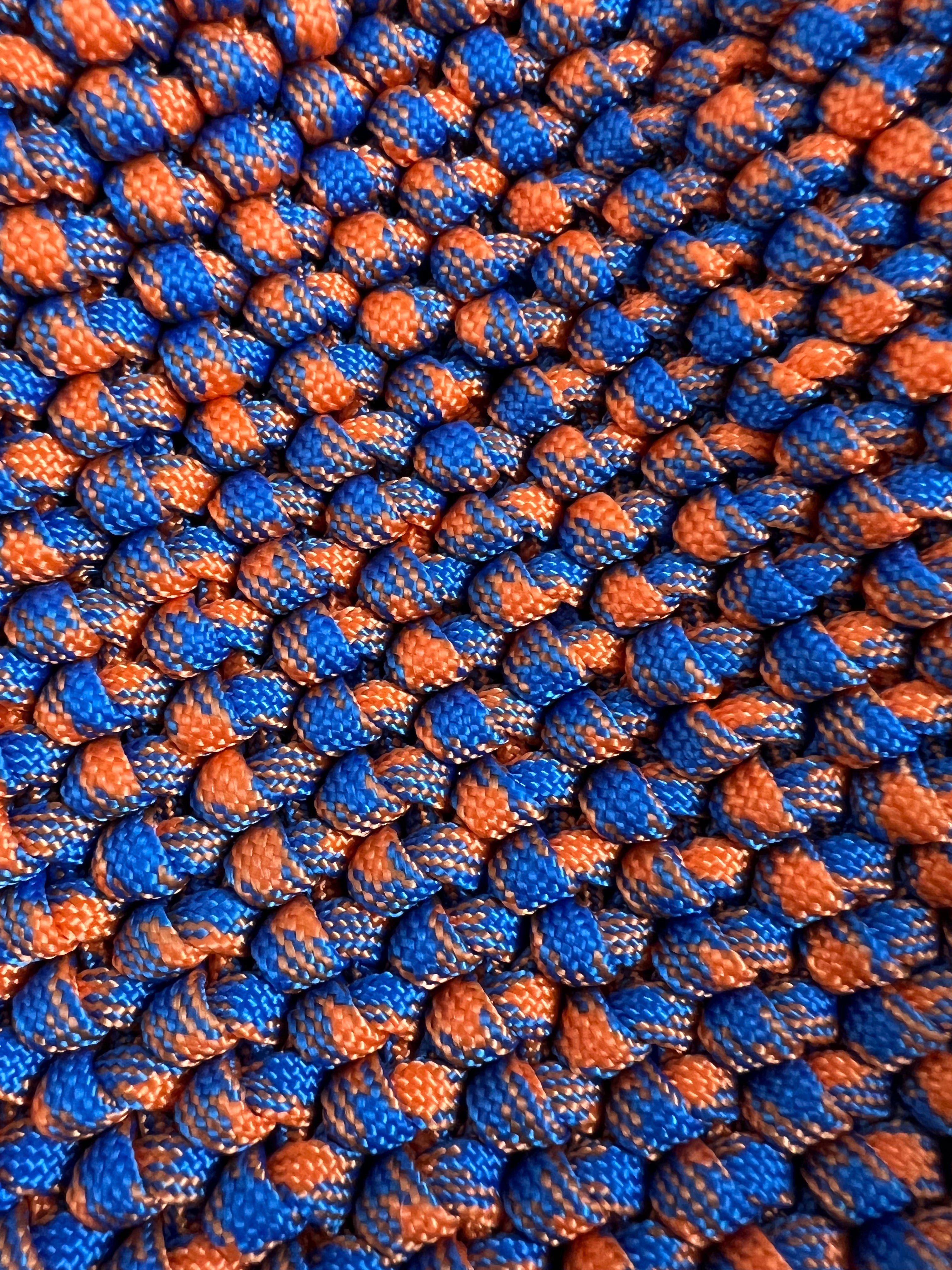 Orange and blue Wednesday bag