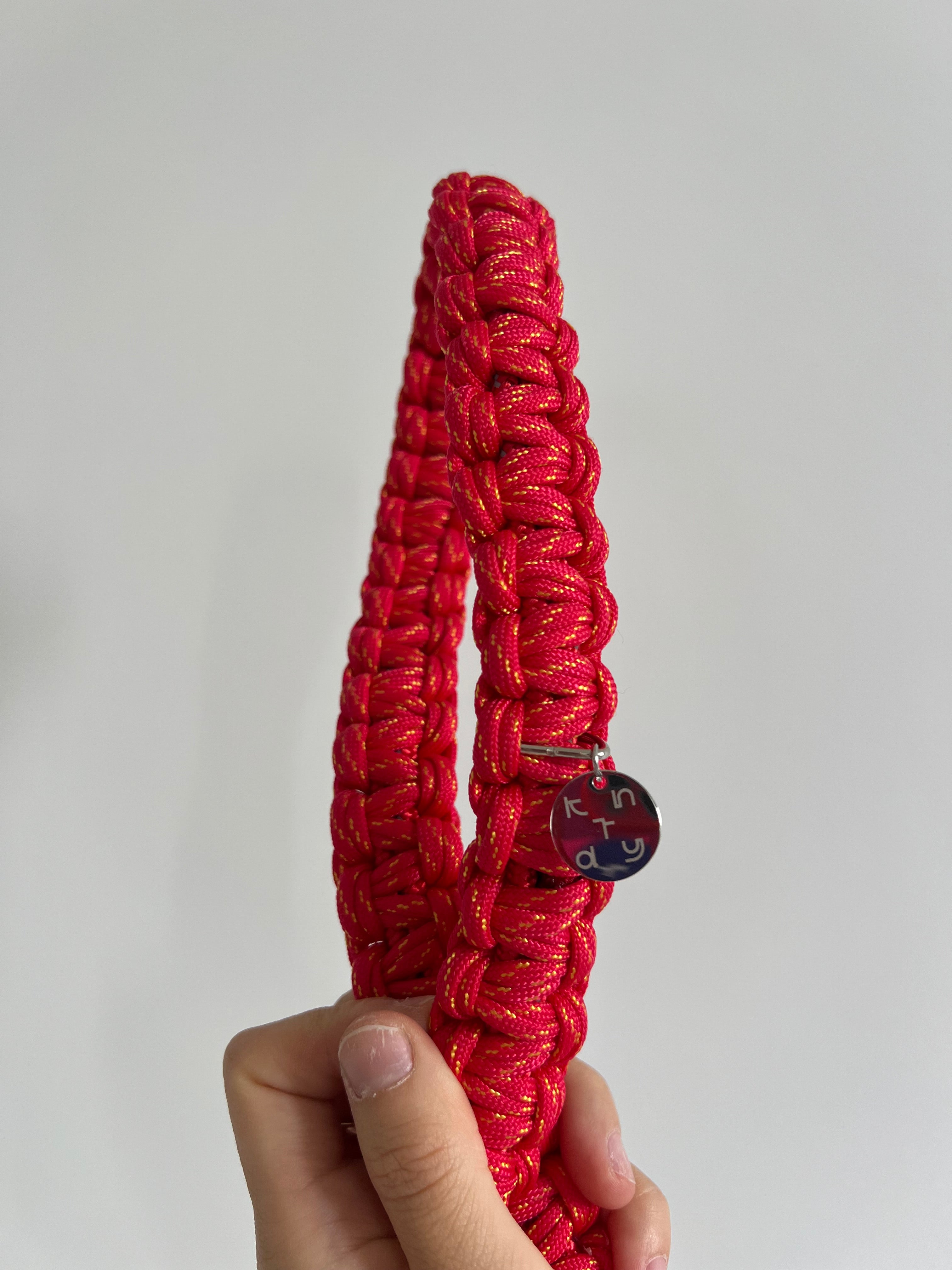 Red and yellow speck strap 50cm